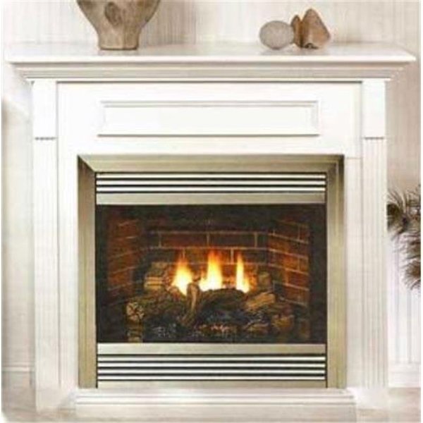 Empire Empire EMBF3SW Standard Cabinet Mantel with Base; White EMBF3SW